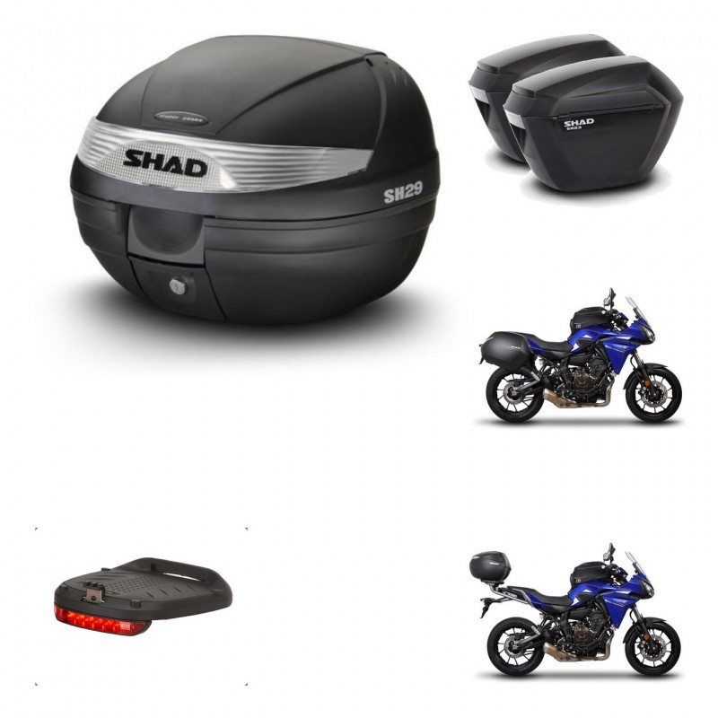 SHAD Maletas sh23 + soporte montaje baul SH29 accesorios KIT-460323