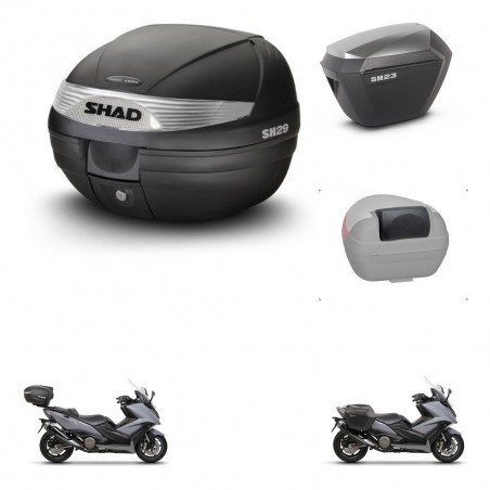 SHAD Maletas sh23 alu + soporte montaje baul SH29 accesorios KIT-460332