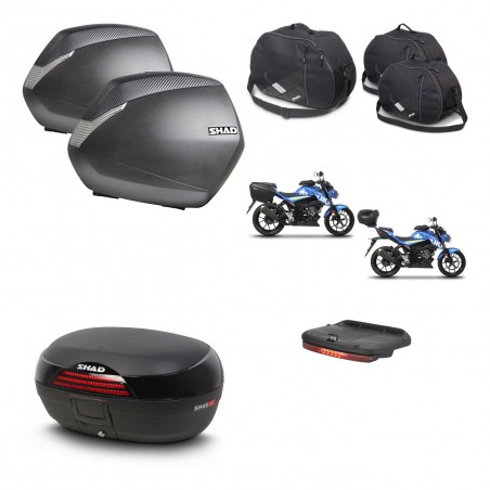 SHAD Baul SH46 + soporte montaje maletas SH36 accesorios 45 L KIT-460339