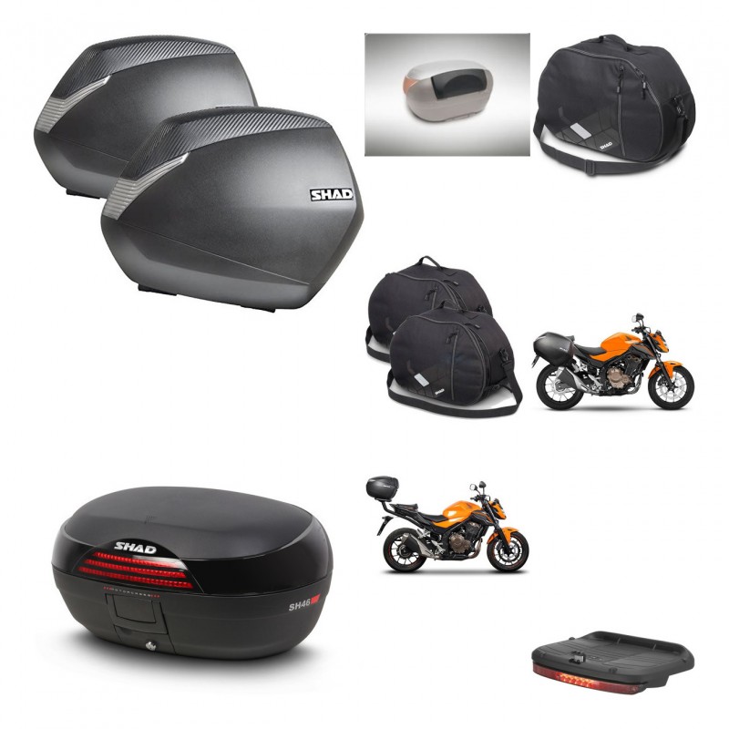 SHAD Baul SH46 + soporte montaje maletas SH36 accesorios 45 L KIT-460348