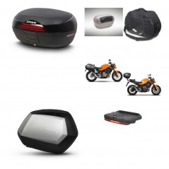 SHAD Maletas SH35 PREMIUM + soporte montaje baul SH46 accesorios 45 L KIT-460350