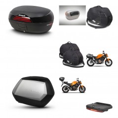 SHAD Maletas SH35 PREMIUM + soporte montaje baul SH46 accesorios 45 L KIT-460351