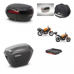 SHAD Maletas sh23 alu + soporte montaje baul SH46 accesorios 45 L KIT-460352