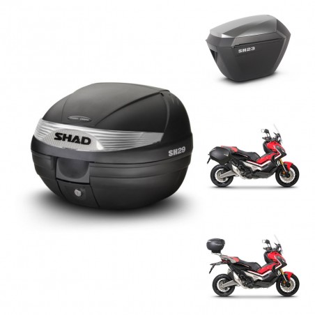 SHAD Maletas sh23 alu + soporte montaje baul SH29 KIT-460379