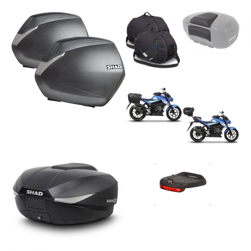 SHAD Baul SH58 + soporte montaje maletas SH36 accesorios KIT-460383