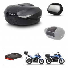 SHAD SH35 PREMIUM suitcases + mounting bracket SH58 trunk accessories KIT-460385