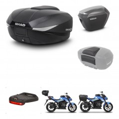 SHAD Maletas sh23 alu + soporte montaje baul SH58 accesorios KIT-460387
