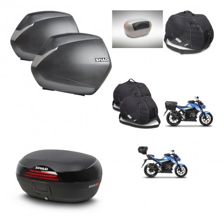 SHAD Baul SH46 + soporte montaje maletas SH36 accesorios 45 L KIT-460395