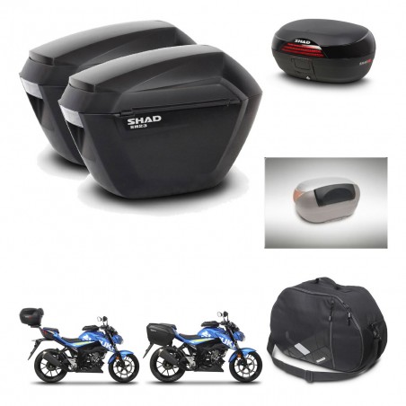 SHAD Baul SH46 + soporte montaje maletas sh23 accesorios 45 L KIT-460396