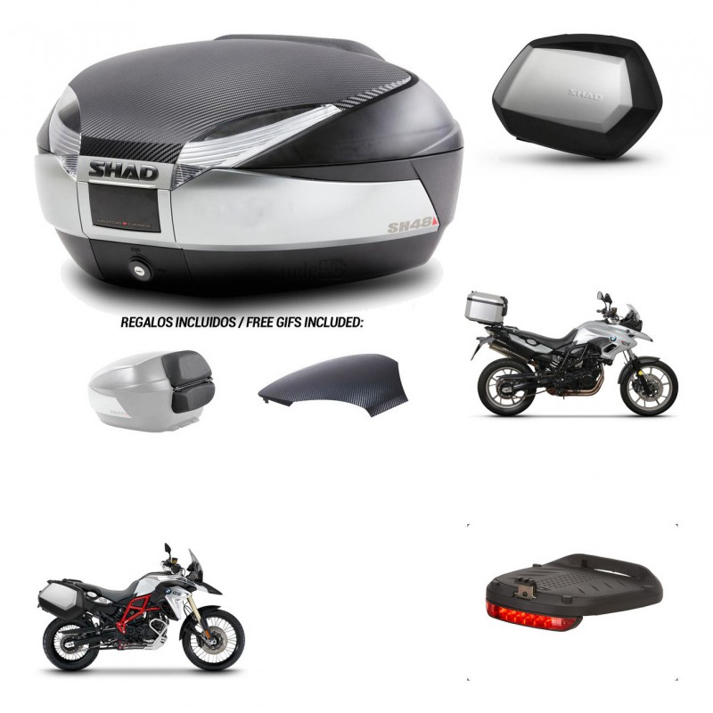 SHAD SH35 PREMIUM suitcases + mounting bracket SH48 trunk backrest cover accessories KIT-460421