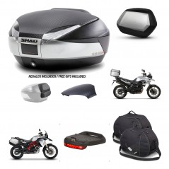 SHAD SH35 PREMIUM suitcases + mounting bracket SH48 trunk backrest cover accessories KIT-460422