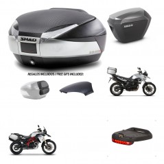 SHAD Maletas sh23 alu + soporte montaje baul SH48 tapa respaldo accesorios KIT-460423