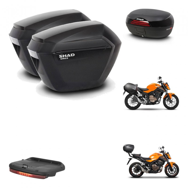 SHAD Baul SH46 + soporte montaje maletas sh23 accesorios 45 L KIT-460446