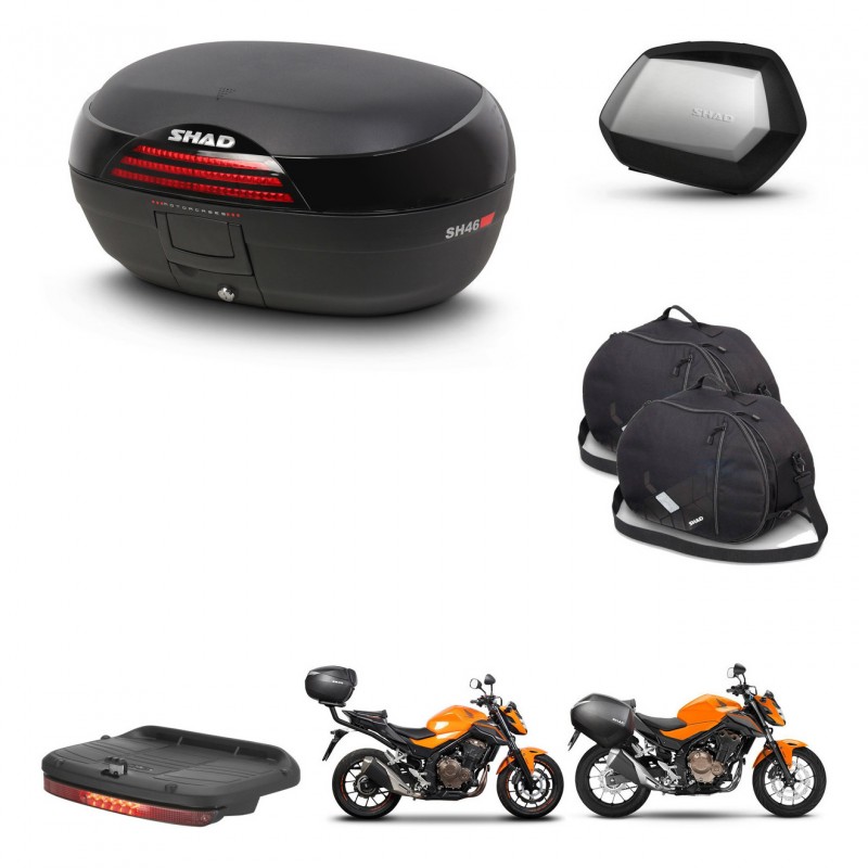 SHAD SH35 PREMIUM suitcases + mounting bracket SH46 trunk accessories 45 L KIT-460448