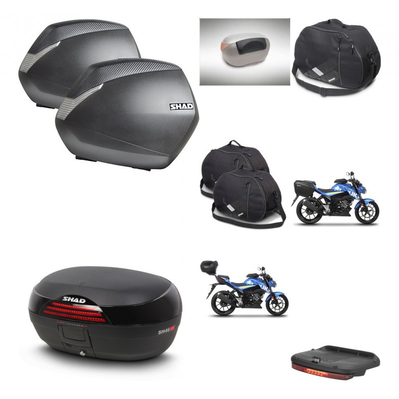 SHAD Baul SH46 + soporte montaje maletas SH36 accesorios 45 L KIT-460465