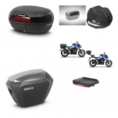 SHAD Maletas sh23 alu + soporte montaje baul SH46 accesorios 45 L KIT-460469