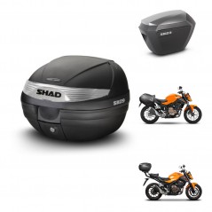 SHAD SH23 alu suitcases + mounting bracket SH29 trunk KIT-460471