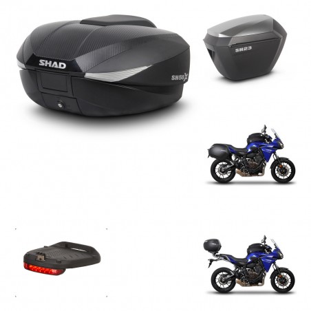 SHAD Maletas sh23 alu + soporte montaje baul SH58 accesorios KIT-460478