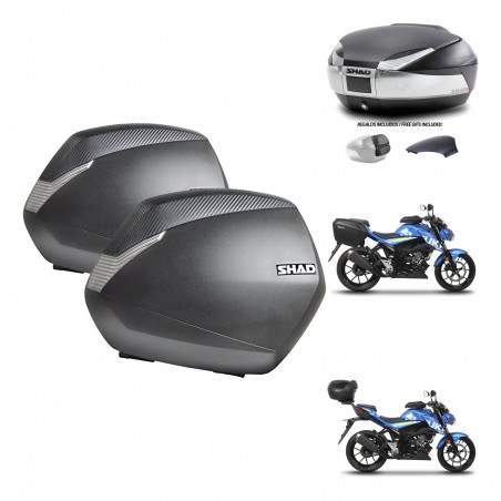 SHAD Trunk SH48 backrest cover + mounting bracket SH36 suitcases KIT-460518