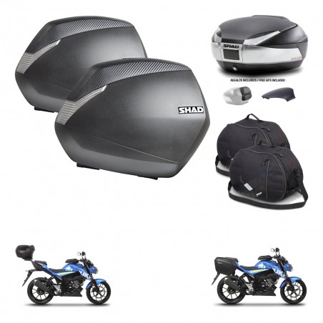 SHAD Trunk SH48 backrest cover + mounting bracket SH36 suitcases accessories KIT-460519