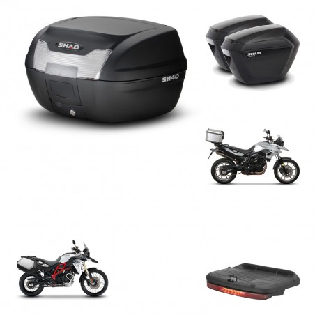 SHAD Maletas sh23 + soporte montaje baul SH40 accesorios KIT-460551