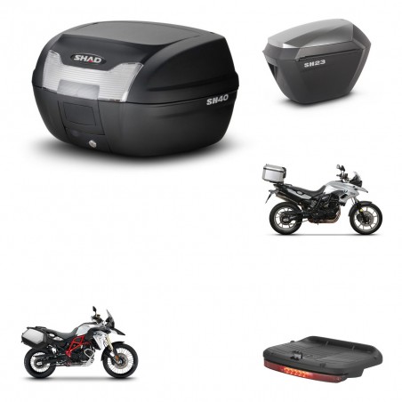 SHAD Maletas sh23 alu + soporte montaje baul SH40 accesorios KIT-460552
