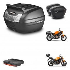 SHAD Maletas sh23 + soporte montaje baul SH40 parrilla superior accesorios KIT-460589