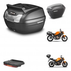 SHAD Maletas sh23 alu + soporte montaje baul SH40 parrilla superior accesorios KIT-460590