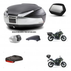 SHAD SH35 PREMIUM suitcases + mounting bracket SH48 trunk backrest cover accessories KIT-460594