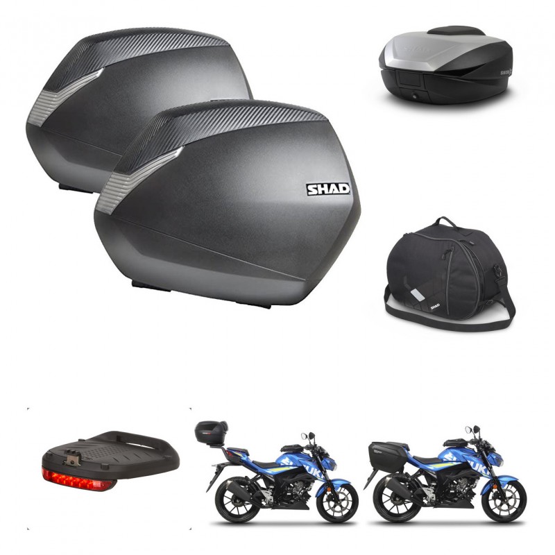 SHAD SH59 trunk + mounting bracket SH36 suitcases accessories 59L KIT-460624