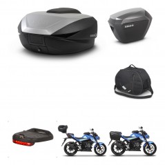 SHAD SH23 alu suitcases + mounting bracket SH59 trunk accessories 59L KIT-460629