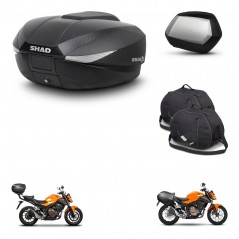 SHAD Maletas SH35 PREMIUM + soporte montaje baul SH58 accesorios KIT-460638