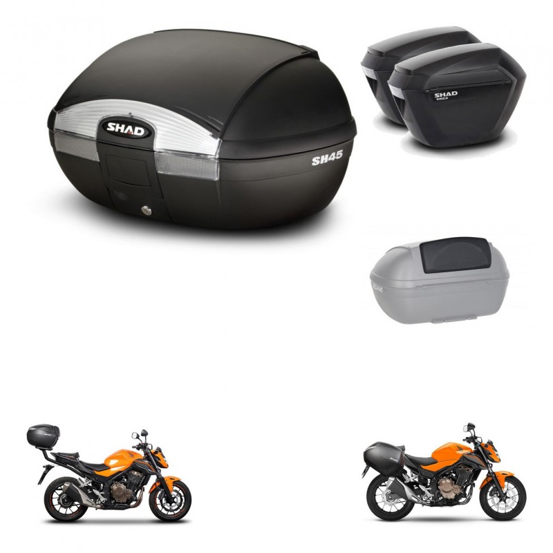 SHAD Maletas sh23 + soporte montaje baul SH45 accesorios KIT-460642