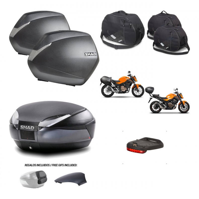 SHAD Trunk SH48 backrest cover + mounting bracket SH36 suitcases accessories 49 L KIT-460647