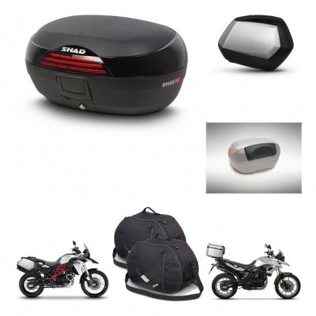 SHAD SH35 PREMIUM suitcases + mounting bracket SH46 trunk accessories 45 L KIT-460668