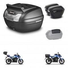 SHAD SH23 suitcases + mounting bracket SH40 trunk top grill accessories KIT-460690