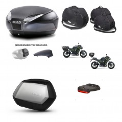 SHAD SH35 PREMIUM suitcases + mounting bracket SH48 trunk backrest cover accessories 49 L KIT-460704