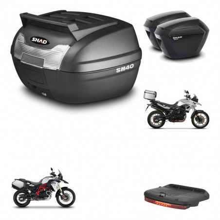 SHAD Maletas sh23 + soporte montaje baul SH40 parrilla superior accesorios KIT-460714