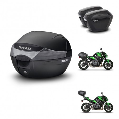 SHAD Maletas sh23 + soporte montaje baul SH33 KIT-460716