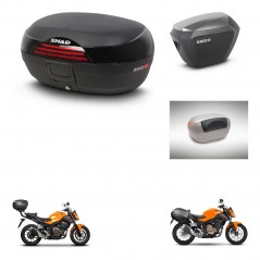 SHAD Maletas sh23 alu + soporte montaje baul SH46 accesorios 45 L KIT-460723