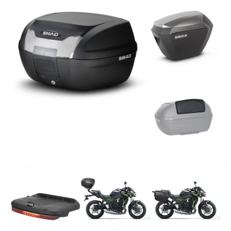 SHAD Maletas sh23 alu + soporte montaje baul SH40 accesorios KIT-460726