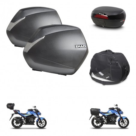 SHAD Baul SH46 + soporte montaje maletas SH36 accesorios 45 L KIT-460745