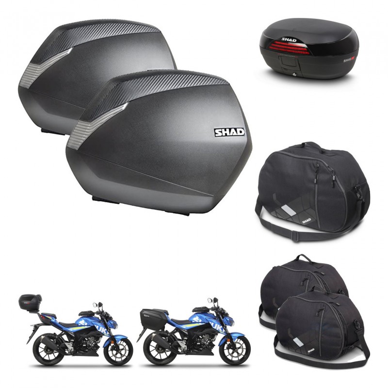 SHAD Baul SH46 + soporte montaje maletas SH36 accesorios 45 L KIT-460746
