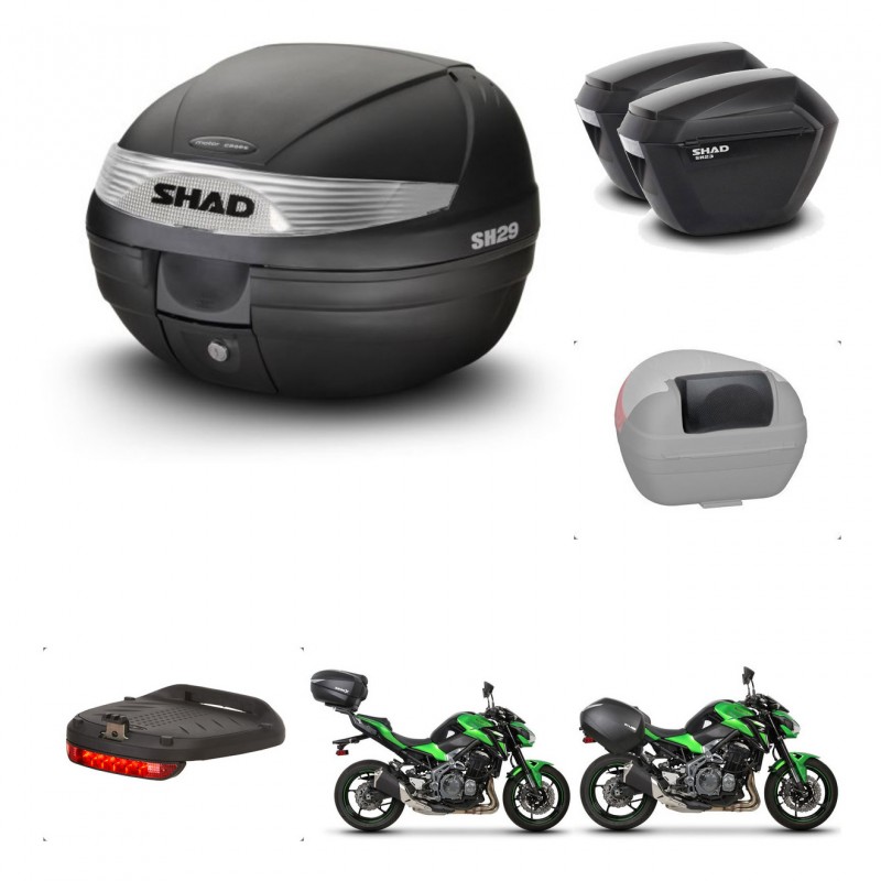 SHAD Maletas sh23 + soporte montaje baul SH29 accesorios KIT-460751