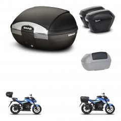 SHAD SH23 suitcases + mounting bracket SH45 trunk accessories KIT-460761