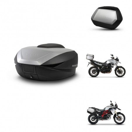 SHAD Maletas SH35 PREMIUM + soporte montaje baul SH59 59L KIT-460774