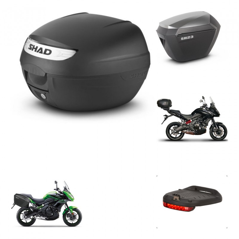SHAD Maletas sh23 alu + soporte montaje baul SH26 accesorios KIT-460778
