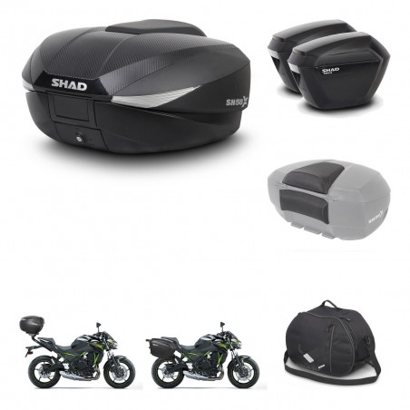 SHAD Maletas sh23 + soporte montaje baul SH58 accesorios KIT-460799