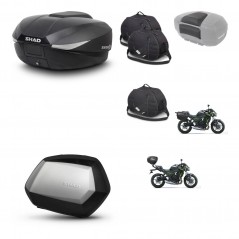 SHAD Maletas SH35 PREMIUM + soporte montaje baul SH58 accesorios KIT-460801