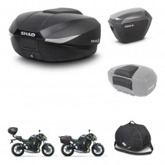 SHAD SH23 alu suitcases + mounting bracket SH58 trunk accessories KIT-460802